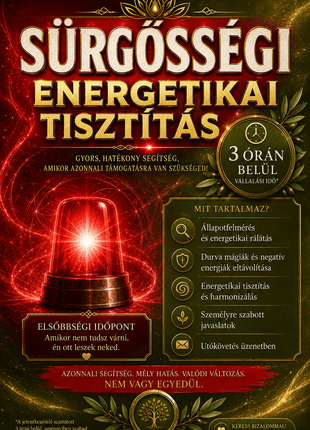 🚨Sürgősségi energetikai tisztítás (online)